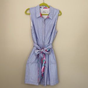 Vineyard Vines Kentucky Derby Seersucker Women’s Dress Size 16